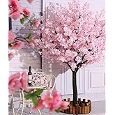 Artificial Cherry Blossom Trees Handmade Light Pink Tree Indoor Outdoor Home Office Party Wedding (5FT Tall/1.5M)