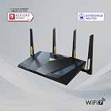ASUS RT-BE88U Dual-Band WiFi 7 Router AiMesh 10G SFP+ Quad 2.5G 1G Ports view 2