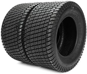 TRIBLE SIX 2PCS Tubeless 24x12-12 Turf Tires 8-Ply for Lawn & Garden Mower 24-12-12 Z-160 LRD Turf Bias For Garden Lawn Mower Tractor Golf Cart Tires