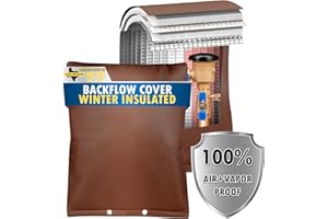 Actgan 24"X24" 5 Layers Outdoor Pressure Vacuum Breaker Cover, Backflow Preventer Insulation for Winter Freeze Protection, Well Pump, Sprinkler Valve, Faucet