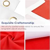 AhfuLife St George Flag 5ft x 3ft Double Sided with Brass Grommets England view 4