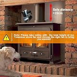 Tomersun 4 Blades Stove Fan Heat Powered Wood Burner Fireplace view 2
