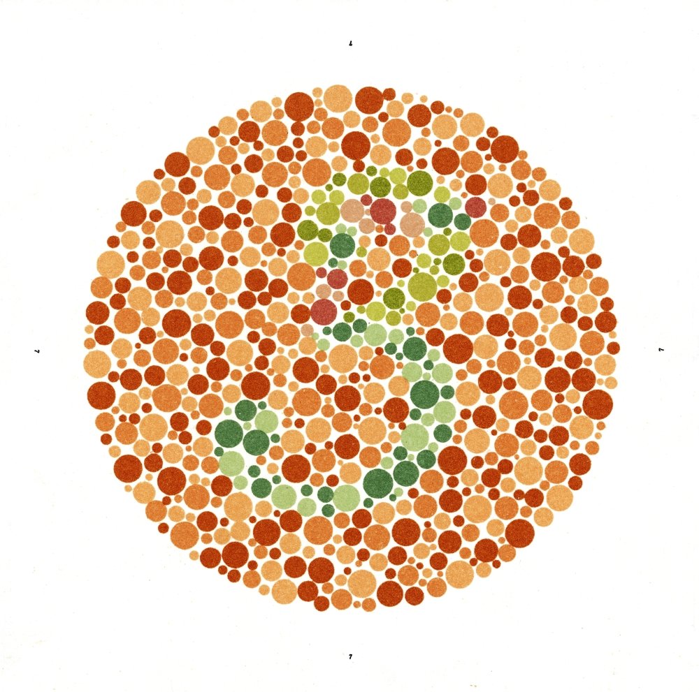 Ishihara Color Blindness Test Poster Print by Science Source (24 x 24)