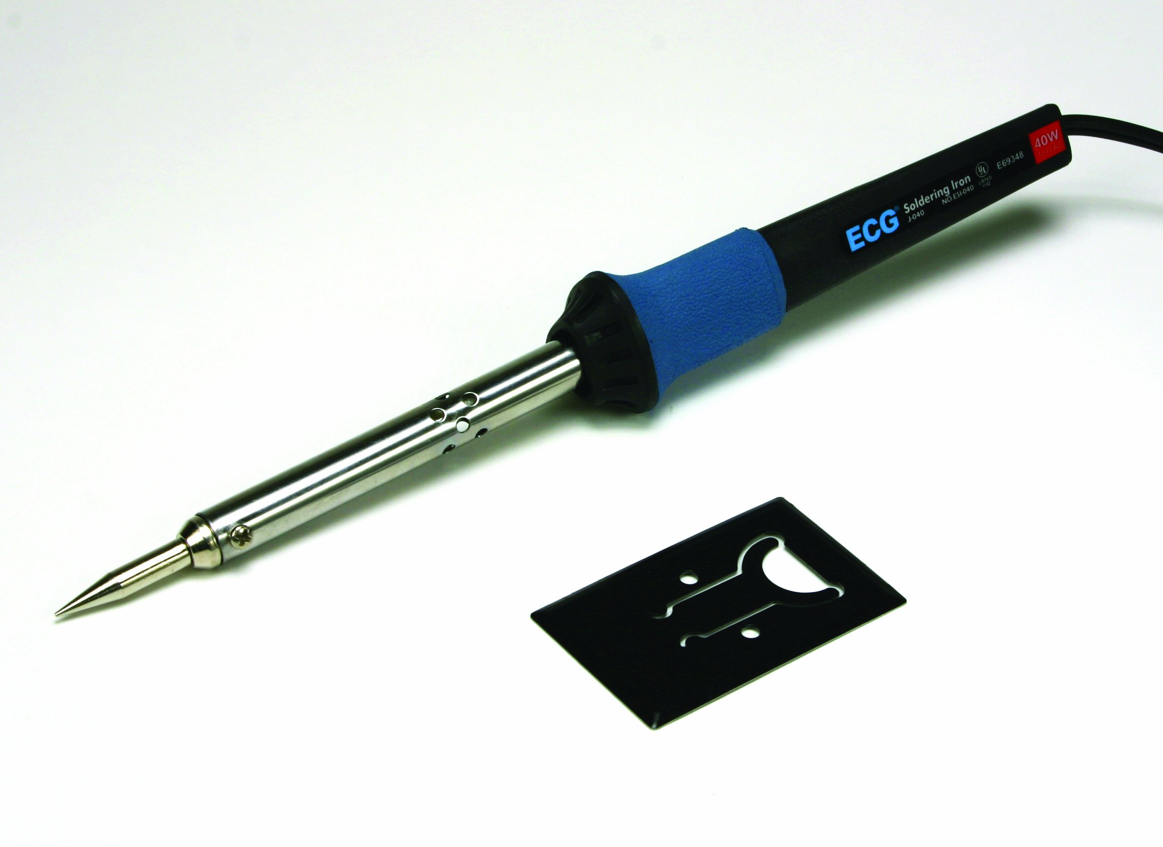 ECG J-040 Electric Corded Soldering Iron with Conical Needle Tip, 400 Degree C Tip Temperature, 40W