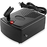 PointZero Mini Airbrush Compressor with Holder and 6 Ft. Hose - Quiet Portable Air Pump