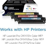 HP 128A CF371AM Cyan Magenta Yellow Original LaserJet Toner Cartridge Multipack view 2