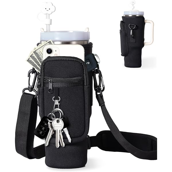 Bolsa De Transporte De Garrafa De água Com Bolso Para Telefone Stanley