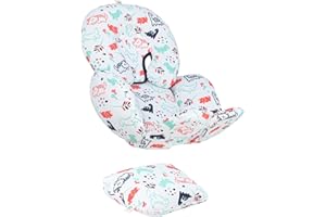 JYOKO Kids Reducer Cushion Infant Head & Baby Body Support Antiallergic 100% Cotton (Head, Body and Back Support, Dino Party) 3 Parts