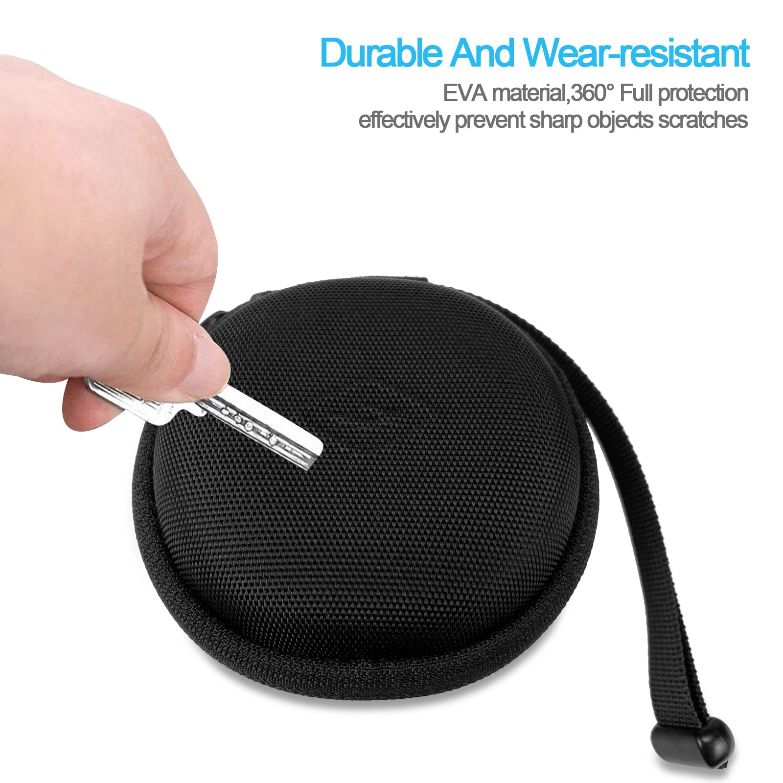 Tiswell Hard Watch Case Travel for Rolex, Single Smart Watches Case for Men and Women, Portable Storage Box for Sports, Business Trips and Travel, Hard EVA Protective Case Waterproof, Black