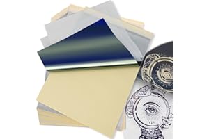 ANSTEEP Tattoo Transfer Paper - 140 PCS Tattoo Stencil Paper, Thermal Stencil Paper for Tattooing Transfer Kit, 4 Layers A4 Size DIY Tattoo Tracing Paper Tattoo Supplies, Carbon Tracing Sheets