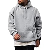 JMIERR Mens Casual Cotton Hooded Collar Drawstring Hoodies Pullover Sweatshirts Casual Long Sleeve Shirts