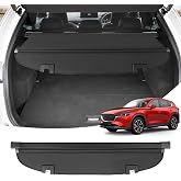 Powerty Cargo Cover for Mazda CX5 CX-5 2017-2024 2025 Trunk Cover | With Extended Cover, Waterproof Retractable Cover, Anti-peeping Privacy Screen, Anti-UV Rear Security Shade CX5 Accessories
