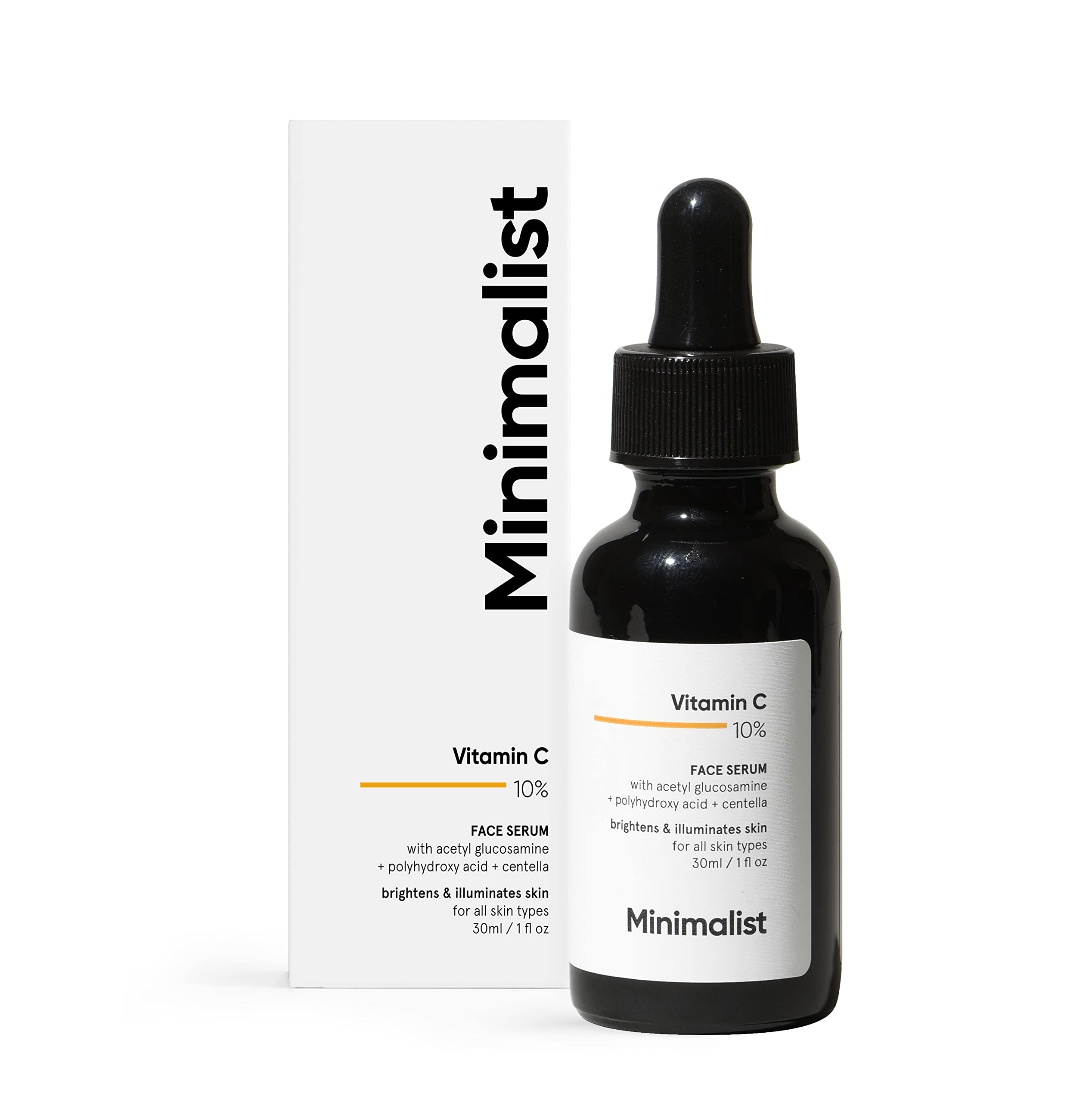Photo 1 of Minimalist 10% Vitamin C Serum for Brightening | Improves Hydration | For All Skin Types | For Women & Men | 1 Fl Oz / 30 ml