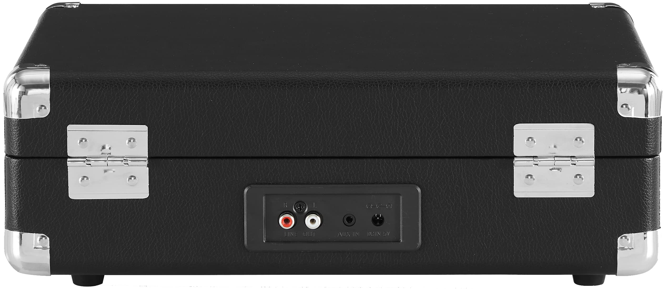 Crosley CR8005DP-BK1 Cruiser Plus Vintage 3-Speed Bluetooth in/Out Suitcase Vinyl Record Player Turntable, Black