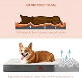 EHEYCIGA Orthopedic Dog Bed Large 91x68x9cm Removable Washable Cover White view 2