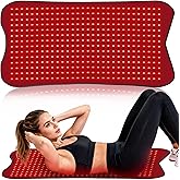 Red Light Therapy Mat for Body, 31.5''x 24'' Red Light Therapy Pad with Controller, 420pcs 2 in 1 LEDs (660nm & 850nm) Infrared Light Therapy with Timer for Back Shoulder Waist Knees