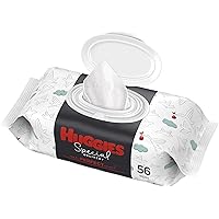 Hypoallergenic Baby Wipes, Unscented, Huggies Special Delivery Baby Diaper Wipes, 1 Push Button Pack (56 Wipes Total)