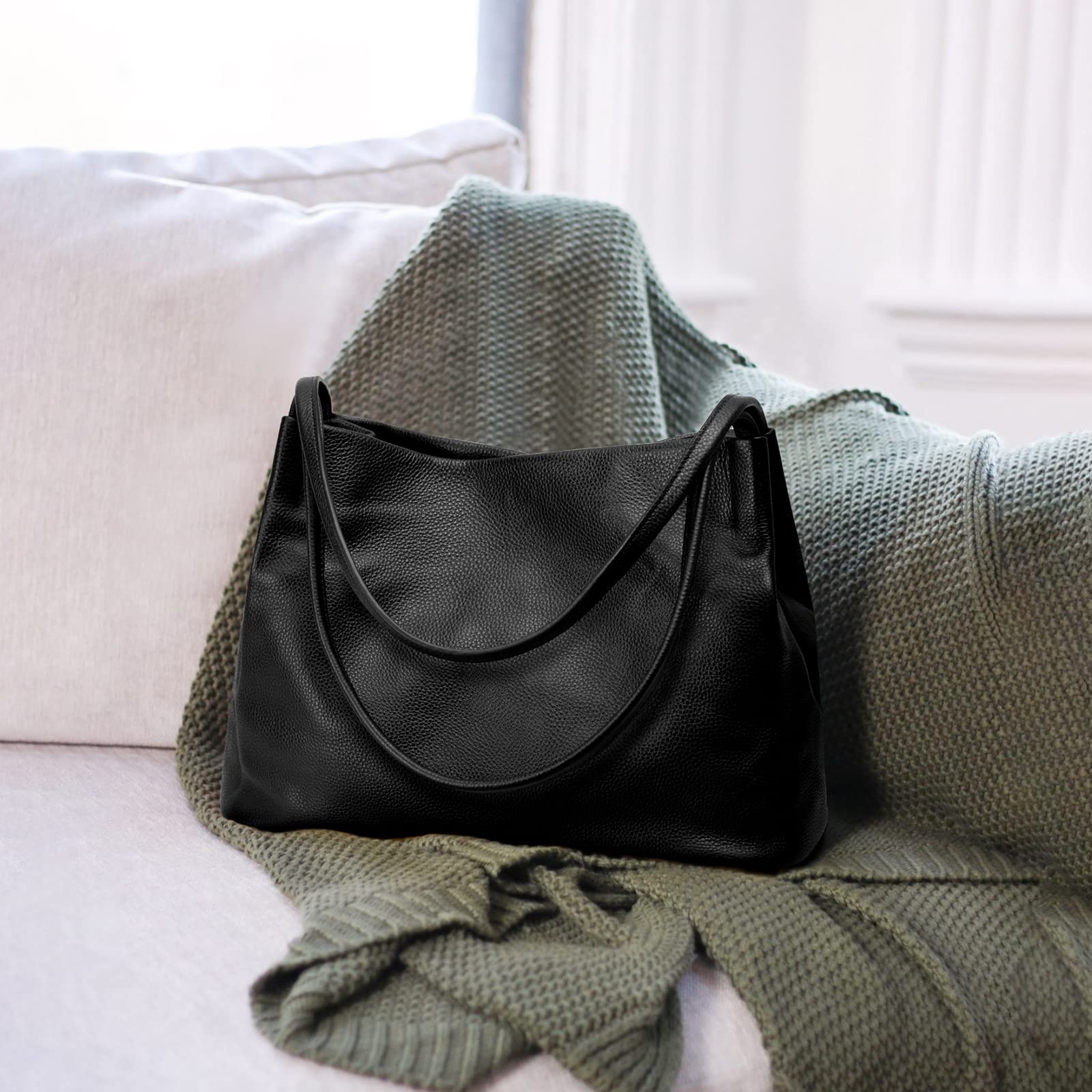 Kattee Leather Tote Bag