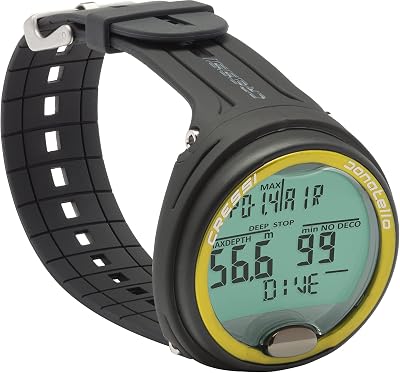Cressi Donatello Diving Computer Black Yellow One Size Unisex