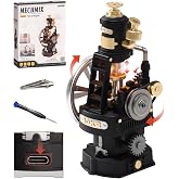 ROKR Thermo Engine Mechanical 3D Puzzle, Lighted DIY Building Set for Adults, Building Kits, Desk Decor &amp; Birthday Gifts, Connectable to Mechmix Series