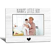 WTOGQ Nana Grandma Gifts from Grandson Picture Frame, Mother's Day Gifts for Grandma, Nana's Little Boy Photo Frame 4x6, Grandmother Wooden Photo Picture Frames for Desk Tabletop Decor