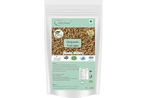 NEOTERIC Neotea Organic Kodo Millet | Varagu | Kodra | Arikelu | Harka | Kodon -500g/ 1.1 lb Unpolished & Gluten Free | Healthy Cereal | Non-GMO | Natural Grains | Rich in Fiber and Protein