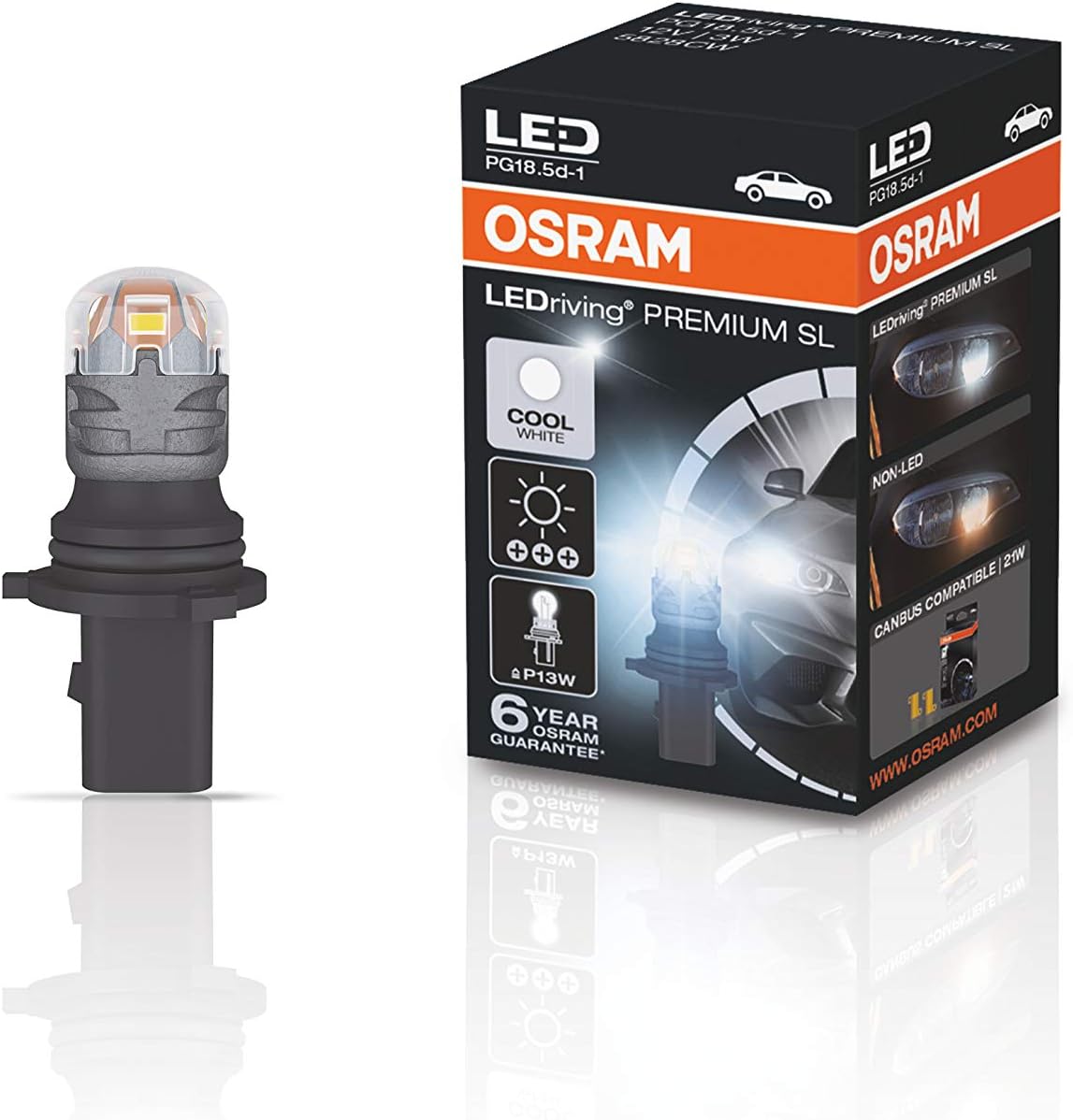 OSRAM 5828CW LEDriving Premium SL P13W, retrofit LED, Daytime Running