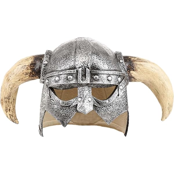 Casque Loup Viking Reproduction Acier - Taille Adulte, Couleur Argenté, Neuf