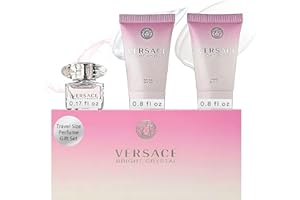 Versace Versace Bright Crystal By Versace for Women - 3 Pc Gift Set 5ml Edt Splash, 2x25ml Shower Gel, Body Lotion
