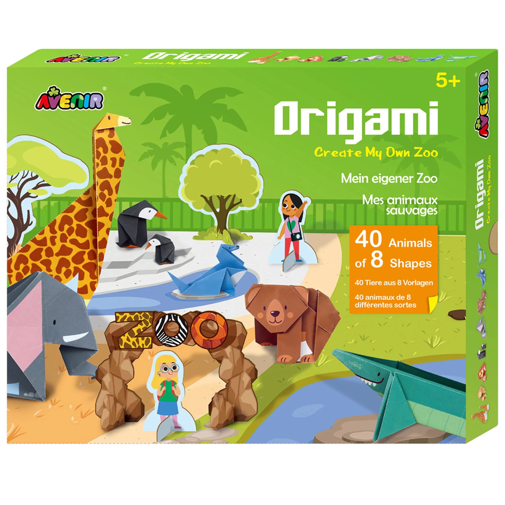 Avenir Origami Kit | Create My Own Zoo | Creative Paper Making | for Kids 6+