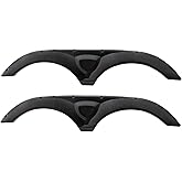 RecPro RV Black Tandem Fender Skirt (2 Pack) | ABS Plastic Construction, Impact Resistant, UV Resistant, Long Lasting