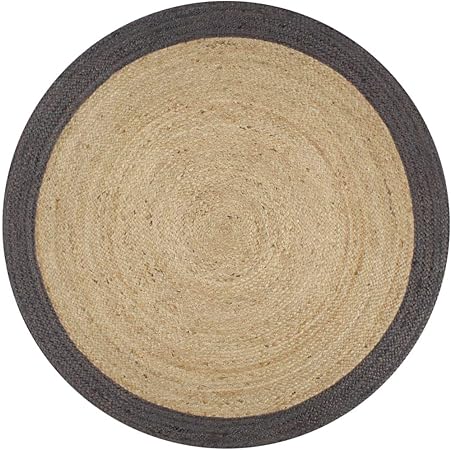 Vidaxl Tapis Fait à La Main Jute Avec Bord Moquette Carpette