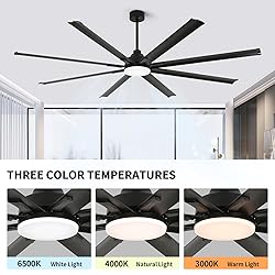 RIENAZA 84 Inch Industrial Ceiling Fans with
