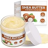 APUUFYQC Shea Butter Raw Organic, Natural Raw Unrefined Shea Butter Hand Cream, Moisturizing and Locking Water, Keeps Skin Healthy and Vibrant, 7.8 OZ