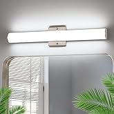 Bicrink Brushed Nickel Vanity Lights 24 Inch 24W Bathroom Light Fixture LED Bathroom Vanity Lights Over Mirror Vanity Lightin