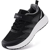 Joomra Little/Big Kids Wide Toe Box Tennis Shoes | Running Sneakers for Boys Girls+Rubber Outsole