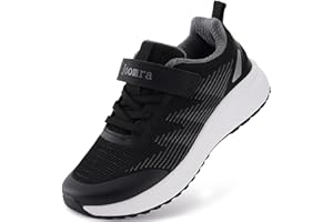 Joomra Little/Big Kids Wide Toe Box Tennis Shoes | Running Sneakers for Boys Girls+Rubber Outsole