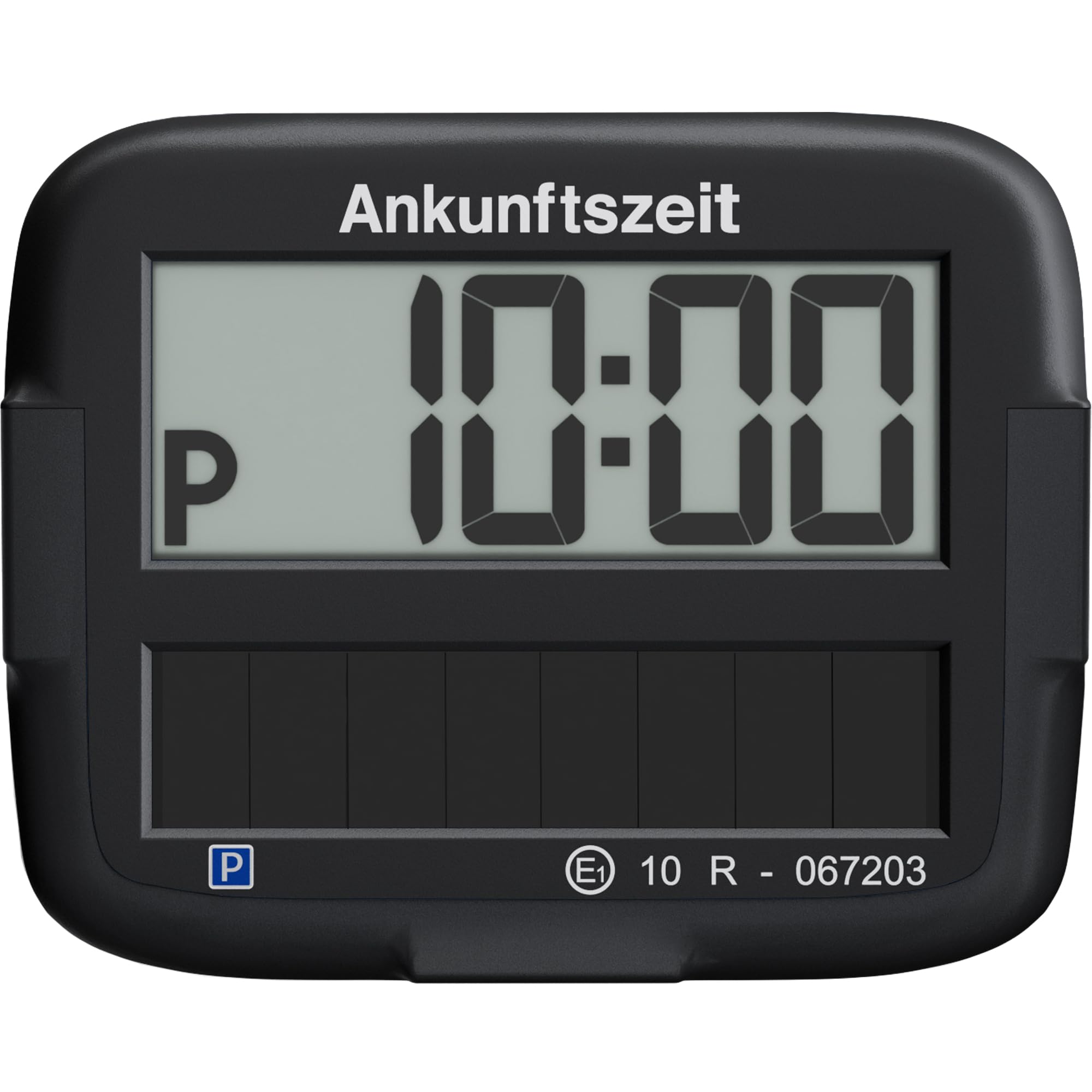 Needit Park Micro Solar elektronische Parkscheibe [NEUES Modell 2025] I unendlich Energie, Null Batteriewechsel | einzige Parkscheibe in Deutschland mit integriertem wiederaufladbarem Akku | schwarz