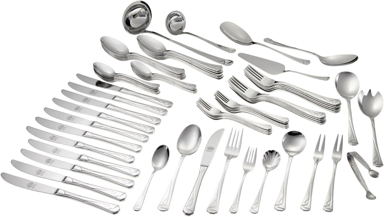GGS-Solingen Bianca 813204874 Cutlery Set High-Gloss Polished 110 Pieces Including Fish Cutlery