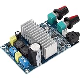100W Digital Amplifier Board Subwoofer Amp Module for DIY Speaker 12 to 24V Power Supply, Multi Functional with Preamplifier, Bass Crossover
