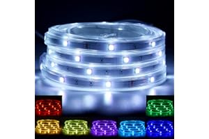 GUOTONG 50FT RGB Led Strip Lights Color with 44 Keys IR Remote for Bedroom Room Home Décor, Kitchen, Home, Indoor