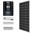 Renogy 100W 12V Solar Panel Starter Kit: 100 Watt Monocrystalline Solar Panel, MPPT 20A Charge Controller, Adaptor Kit, Tray Cables, Z Brackets for RV, Camper, Caravan and Other Off Grid Applications