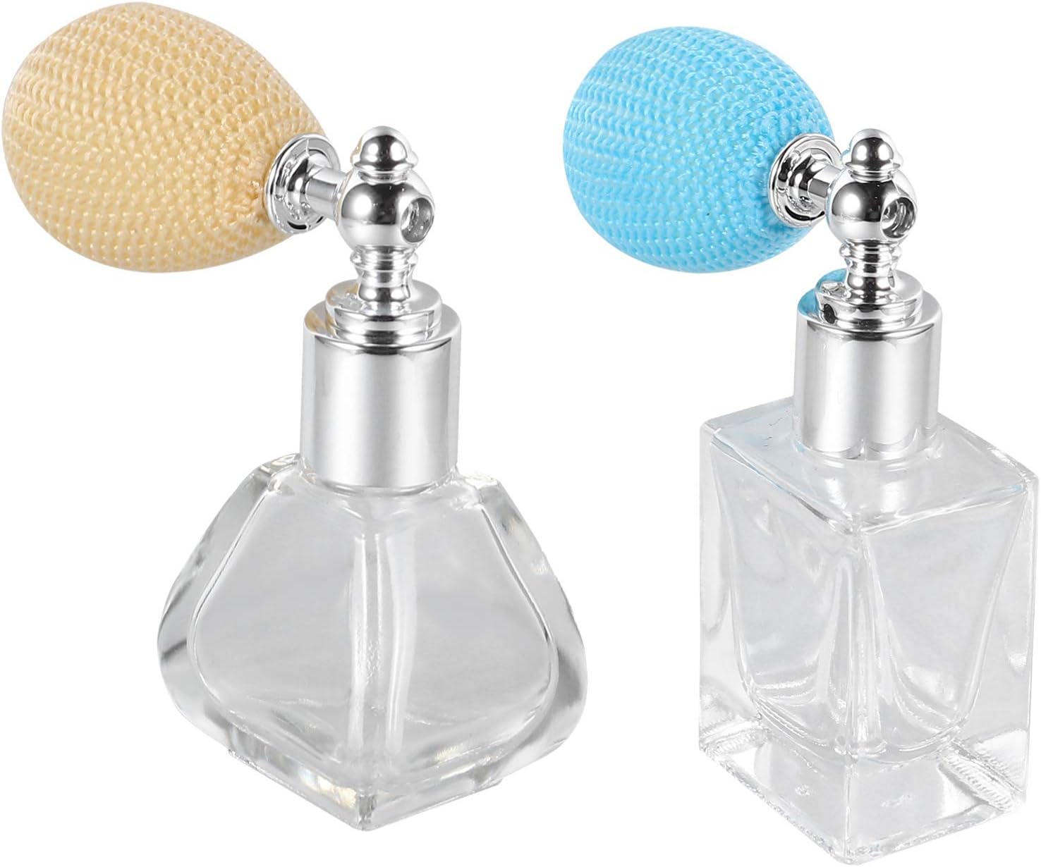 Healifty 2Pcs Bulb Perfume Bottle Empty Cosmetic Liquid Fragrance