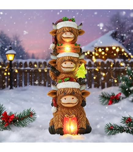 Figurine Fantôme Vache Highland : Décoration D'étagère D'Halloween