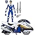 Power Rangers Lightning Collection Time Force Blue Ranger and Vector Cycle Action Figures with Accessories, Ages 4 and Up, Co