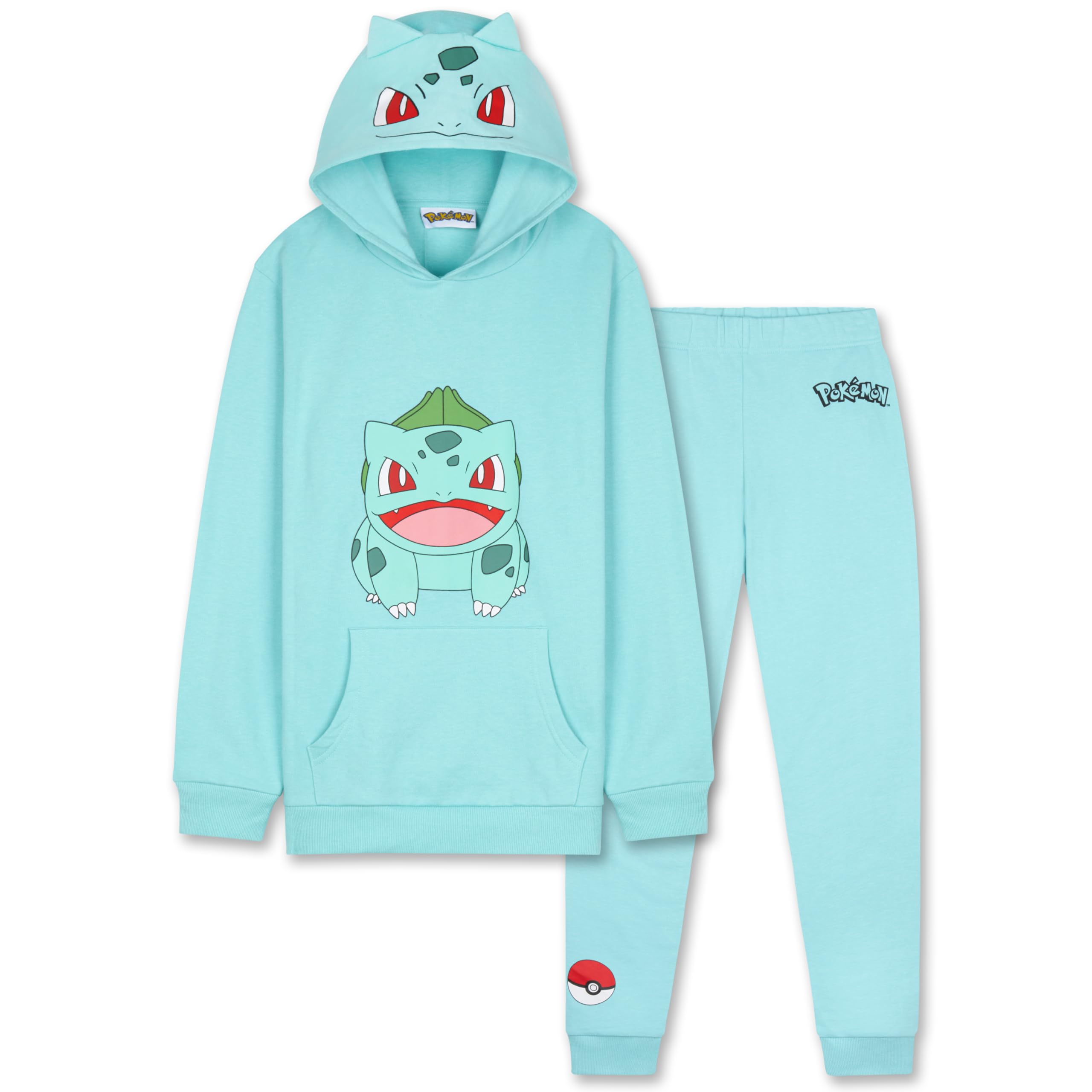 View 1 of ***MIISSING HOODIE***
Pokemon Tracksuit Set Boys, Teens, 2 Pc Hoodie Joggers, Anime Hoodie Sweatpants Kids Clothes Teen Apparel, Gifts for Boys (9-10 Years, Green Bulbasaur)