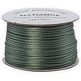 2mm Satin Rattail Cord String Metal Grey for Jewelry Making Bracelet Necklaces Beading Thread Macrame Chinese Knot Craft -55yards