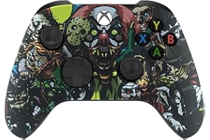 PREMIUM CONTROLLERZ Xbox Custom Gaming Controller -Soft Shell for Comfort Grip X for Microsoft Xbox (Scary Party)