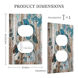 Thsanju Vintage Rustic Farmhouse Wood Plank Teal
