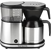 Bonavita 5 Cup Drip Coffee Maker Machine, One-Touch Pour Over, Auto Pause Brewing with Stainless Steel Double Wall Thermal Carafe, SCA Certified, Dishwasher Safe, BV1500TS